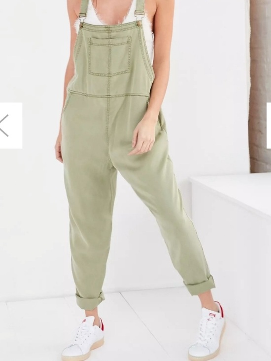 BDG Pants - BDG Light Olive Utility Overalls Jumpsuit